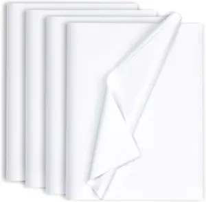 100 Sheets 20"x14" White Wrapping Tissue Paper Bulk for Gift Bags Christmas Weddings Birthday Arts Craft Party Decoration