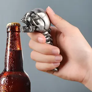 1pcs Skull Corkscrew，Creative Individuality Portable Can Opener, Bottle Opener, for Kitchen, Bar or Restaurant Skull Design