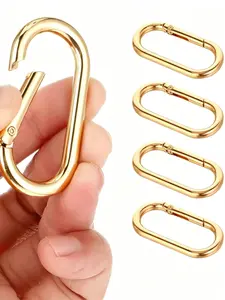 5 Pcs Spring O Ring Clip for Purse Strap, Key Rings,bag charms Alloy Round Buckle, Key Hook, Purse Strap Extender Clip for Keys, Bag, Handbag
