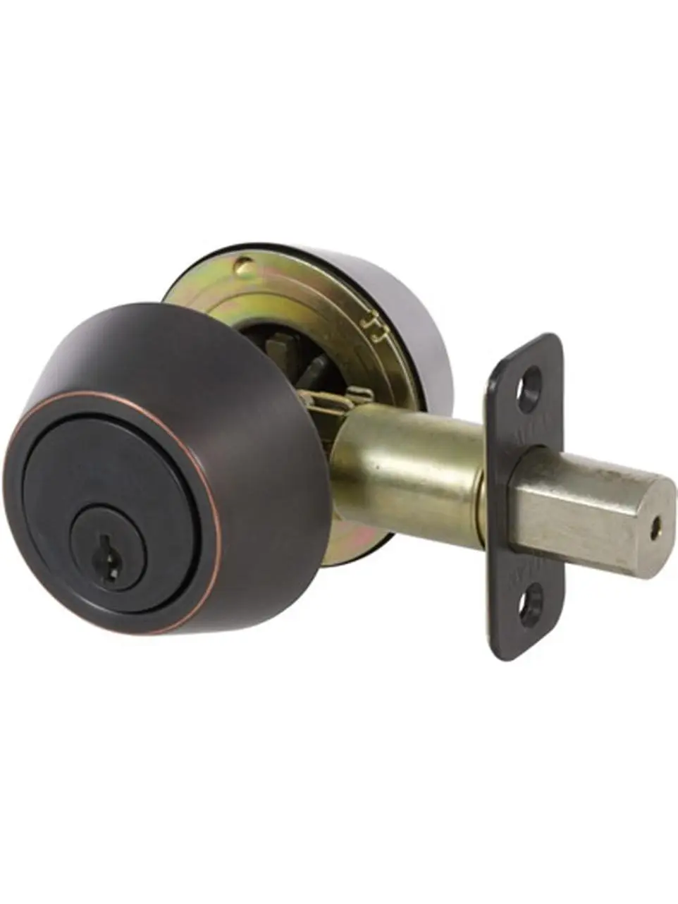 Grade 3 Double Cylinder Deadbolt Set, Edged Bronze Finish