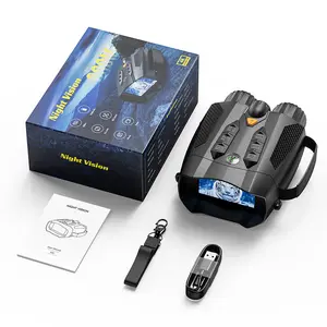 High-definition night vision binoculars with a 3-inch display, 1080P video, flashlight function, and a range of 80 meters, perfect for wildlife observation, farm security, and night adventures.