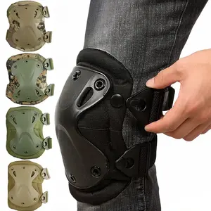 Tactical Knee & Elbow Pads Set, Heavy-Duty Adjustable Protective Gear, Ideal for Airsoft, Cs, Hiking, Cycling, Outdoor Activities, Sports
