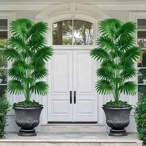 39.37 Inch Tall Artificial Palm Tree, Large Fake Tropical Plant for Indoor Outdoor Decor, Wedding Archway Hotel Lobby Decoration, Fake Indoor Plants
