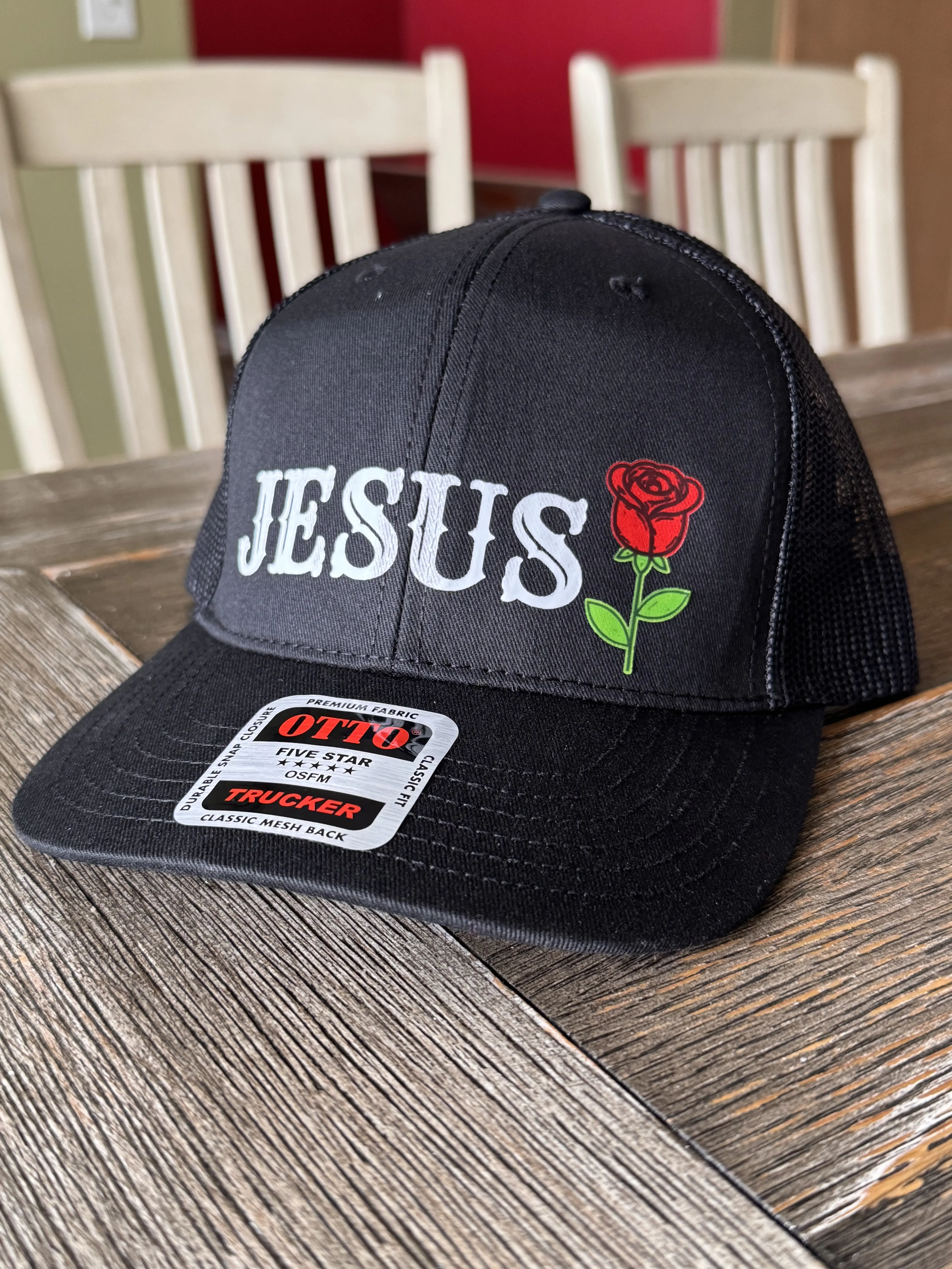 JESUS ROSE HAT