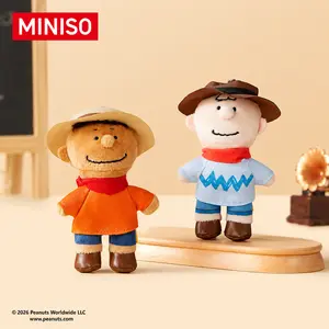 Snoopy Western Cowboy Series Plush Keychain, Cute Soft Stuffed Dog Pendant for Bag Backpack or Keys, Collectible Gift for Kids Girls and Fans