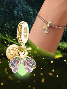 Butterfly & Eiffel Tower Design Charm, Fashionable Jewelry for Women & Girls, Trendy All-match & Exquisite Jewelry for Birthday Gift, Trendy Jewellery Accessories, Charm Bracelets
