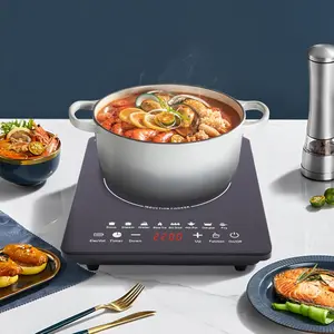 Portable Induction Cooktop 750W Electric Hot Plate with 8 Temp Levels, Timer & Auto Shutoff, 110V Single Burner for Countertop Cooking, Fast Heating & Energy Efficient