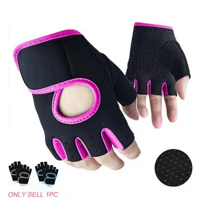 Breathable Half-Finger Fitness Gloves, Non-Slip Silicone Padding, Ideal for Cycling Weightlifting Strength Training Sports Gloves, Fitness Accessories, Workout Accessories
