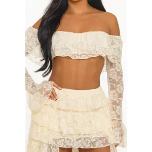 Bardot Crop Top