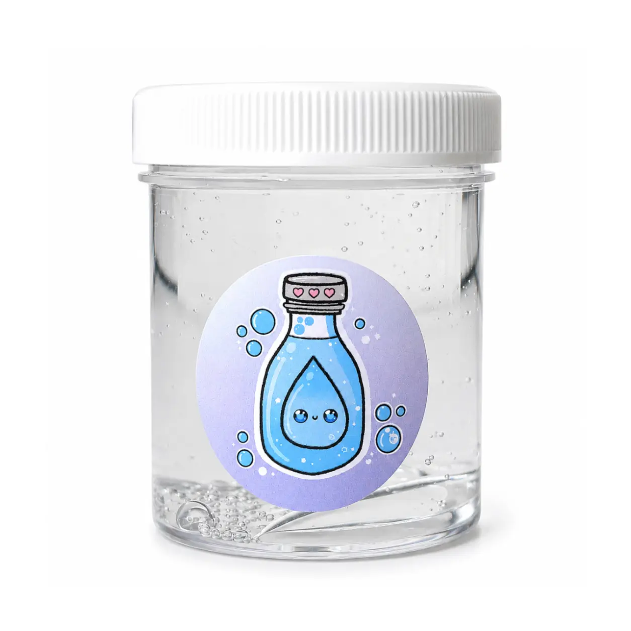 Crystal Clear Thick Slime – Unscented Clear Glossy Slime for ASMR Sensory Play