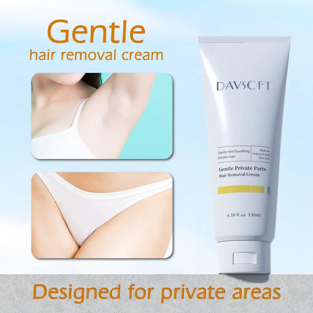 Gentle private hair removal cream
