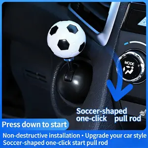 Non-Destructive Soccer Car Start Lever | Universal Plug & Play Push Start Pull Rod