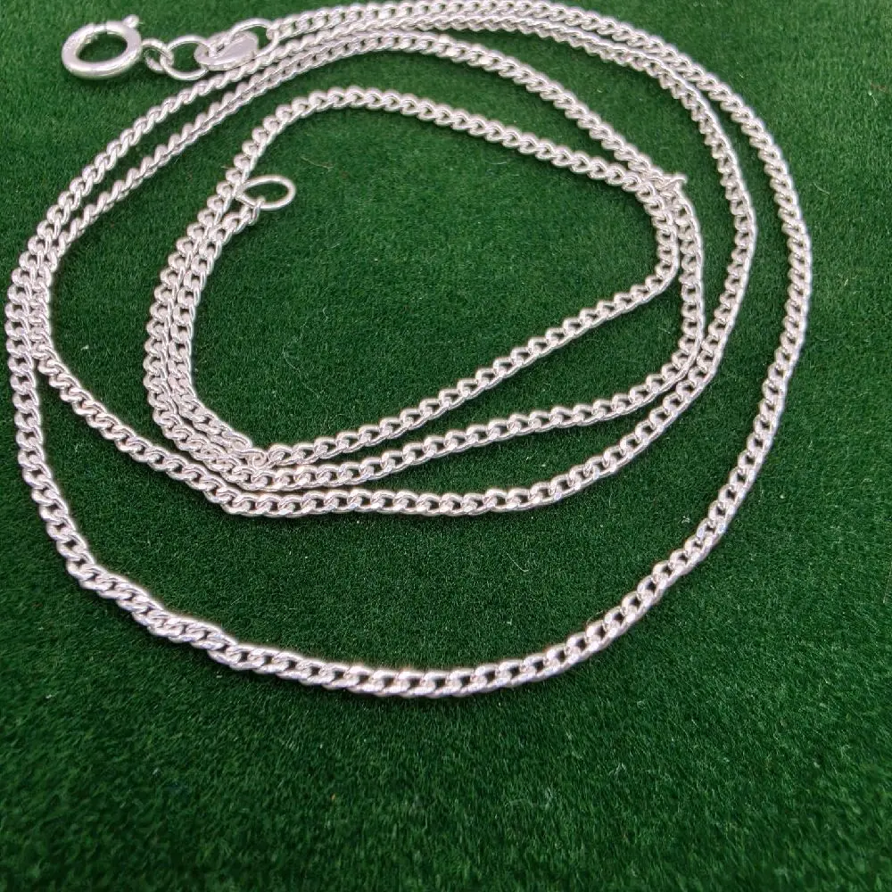 925 Sterling Silver Mexican Chain, 22in Length, 0.2mm Thickness