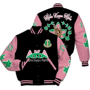 A.K.A Varsity Jacket, Handsign Varsity Jacket 1908 Sorority Jacket, Unisex Varsity Baseball Jacket, Classic Sport Street Style Jacket
