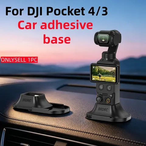 Dji Osmo Pocket4/3 Car Silicone Base Camera Mount, Detachable Desktop Adhesive Stand, Multi-Functional Stable Tripod, Portable Live Streaming Photo Accessory, Vlogging Accessories, Camera Accessories for Photography