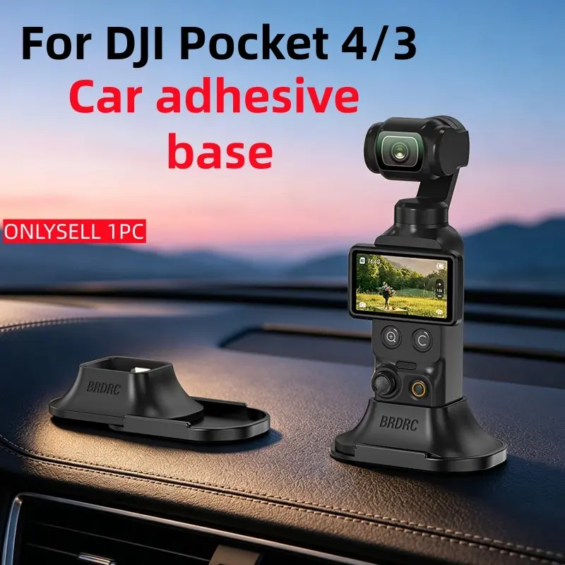 Dji Osmo Pocket4/3 Car Silicone Base Camera Mount, Detachable Desktop Adhesive Stand, Multi-Functional Stable Tripod, Portable Live Streaming Photo Accessory, Video Recording Accessories, Camera Accessories for Photography