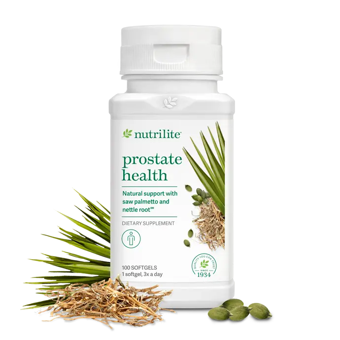 Amway Nutrilite Prostate Health 100 Softgels | Saw Palmetto Nettle Root Extract | Softgel Formula | Nutrilite Prostate Health | 100 Softgels | Botanical Ingredients | Plant Extract Formula | Original Formula for Adults | Nutrilite Softgels | Adult Formula