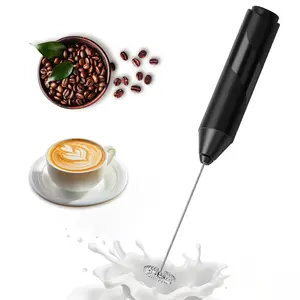 Portable Battery Powered Electric Milk Frother Whisk, Multifunctional Handheld Egg Beater, Household Blender for Coffee, Latte, Cappuccino Coffee Accessories (Batteries Not Included)