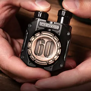 ICHOXER GEMINI Mechanical Segment Linkage EDC Stress Relief Toy Smooth Sliding Crisp Click Clack Sound Resonance Ideal Gift for Focus Relaxation