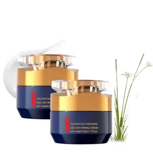 2PCS Peptide Multi-Action Moisturizer, Polypeptide Firming Full Face Cream for Wrinkle Reduction, Tightening Anti-Aging Cream, Korean Botanical Extracts Skin Care Glow, Crema Para Arrugas for Women Men, 1.76 oz Niacinamide Lightweight Daily