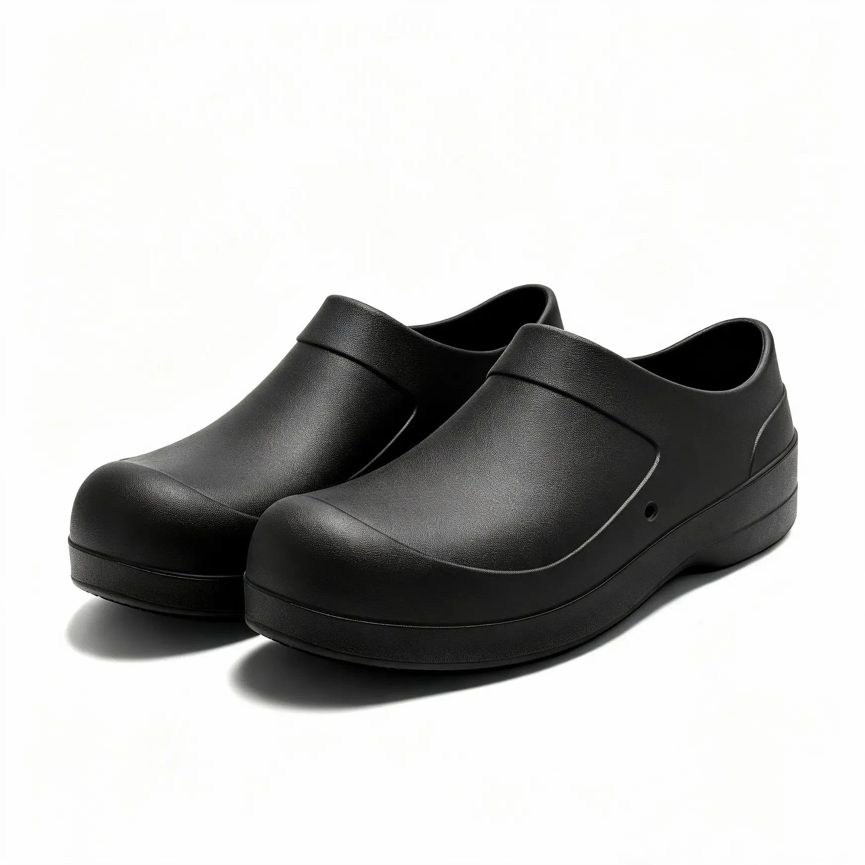 Unisex Non-Slip Waterproof Work Clogs - Lightweight Slip-On Safety Shoes for Kitchen, Medical & Industrial