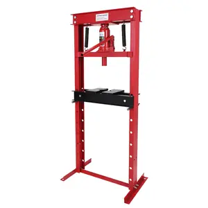 New Upgraded 12 Ton Hydraulic Press, H-Frame Heavy Duty Garage Floor Shop Press Tool with Plates,Adjustable Work Table Height for Metalworking, Bearing Removal, Repair Bend, Straighten, Or Press Parts, U-Joints Ideal Christmas Xmas Birthday Gifts
