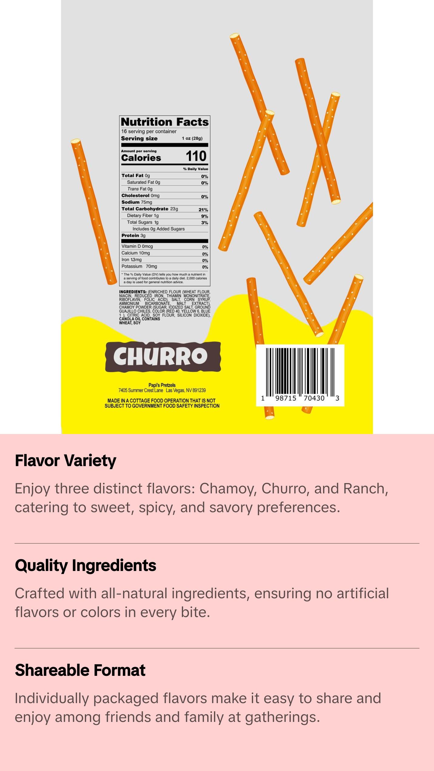 Papi's Pretzels: Variety Three Pack - A Flavor Fiesta in Every Bite! Papi's Pretzels: Variety Three Pack - A Flavor Fiesta in Every Bite!