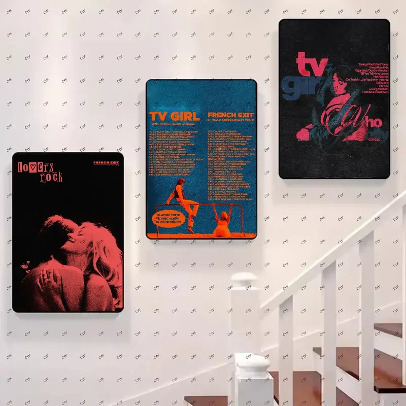 TV Girl Poster Who Really CaresFrench Exit Lovers Rock Poster HD art sticky wall waterproof home living room bedroom bar aesthet Decoration Photo