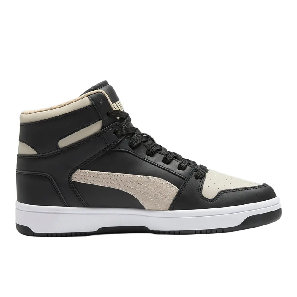 PUMA Mens Rebound Layup Dust High  Sneakers Shoes Casual - Beige, Black