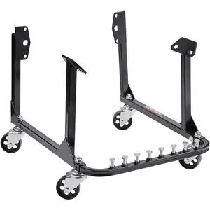 TikTokShopBlackFridayVEVOR Engine Stand, 750 LBS Load Capacity Engine Motor Stand, Heavy-Duty Steel Motor Holder with 4 Swivel Casters and 4 Hook Positions, Suitable for BB-Chevy and GEN-1 SB-Chevy Engines