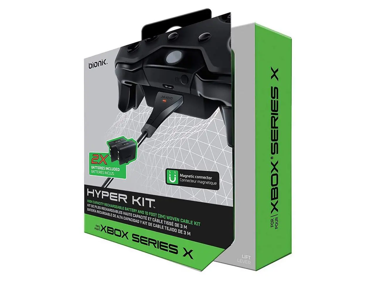 Bionik Hyper Kit X 2x 1200 mAh Rechargeable Battery Packs for Xbox Series X/S Bionik Hyper Kit X 2x 1200 mAh Rechargeable Battery Packs for Xbox Series X/S