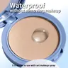 Waterproof Pressed Setting Beauty Powder #01 - Alcohol Free Cosmetic, Oil Control, Matte Makeup Finish, Soft Focus, Brightening, Gentle for Adults, All Skin Types, Beginner-Friendly Makeup Product