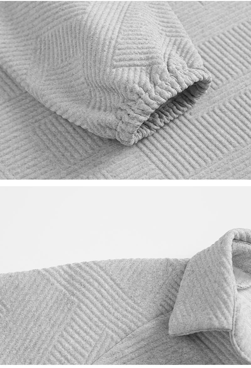 Cozy  Jacquard  V Neck Pullover for Women Oversized Loungewear Top Loose Fit Casual Comfy Sweatsuit for Daily Wear