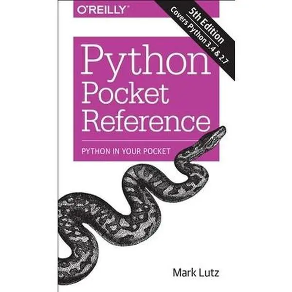 Python Pocket Reference: English Guide with Built-in Functions, Exceptions and Attributes, 0.41 lbs, 6.97" h x 5.34" l x 0.52" w - Mark Lutz, Paperback