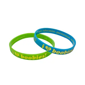 i love boobies! Mini Bracelet Pack - Neon Cactus