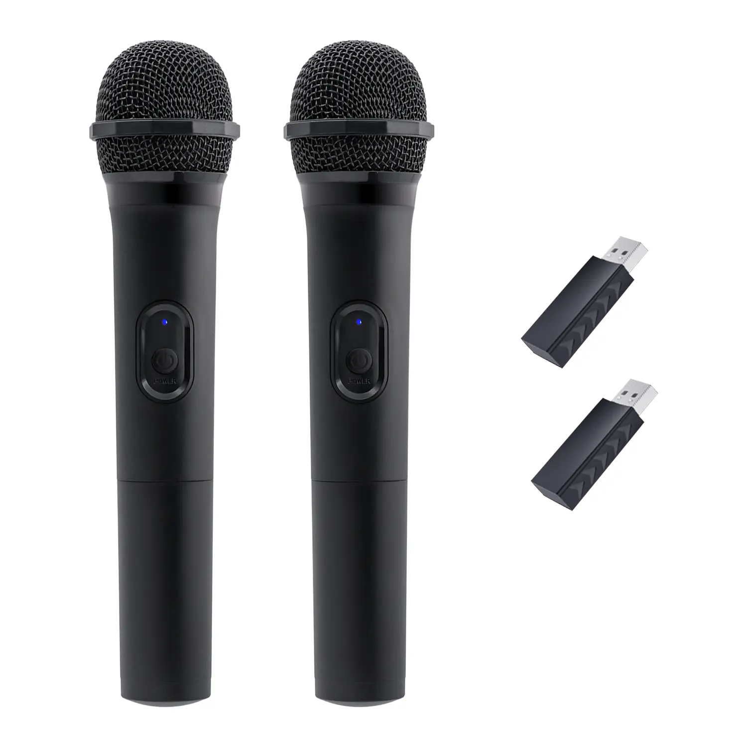 Mcbazel  Wireless USB Gaming Microphone Compatible with Xbox Series X/S, PS5, Switch OLED, NS Switch/Switch2, PC, PS4, PS3, PS2, Xbox One X/S, Xbox One, Xbox 360, Wii,   2 Pack, Audio Plug, Game, Receiver