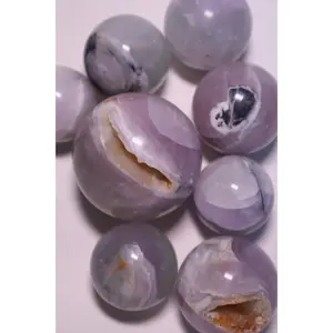 lavender fluorite crystal sphere
