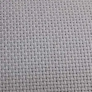 19" x 28" 14CT Counted Cotton Aida Cloth Cross Stitch Fabric (Light Steel Grey)