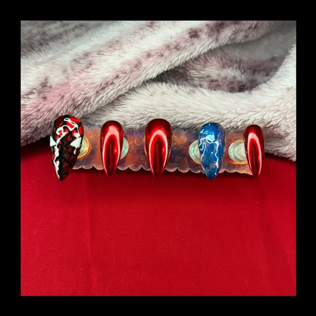 Spider-Man Inspired Nails <3