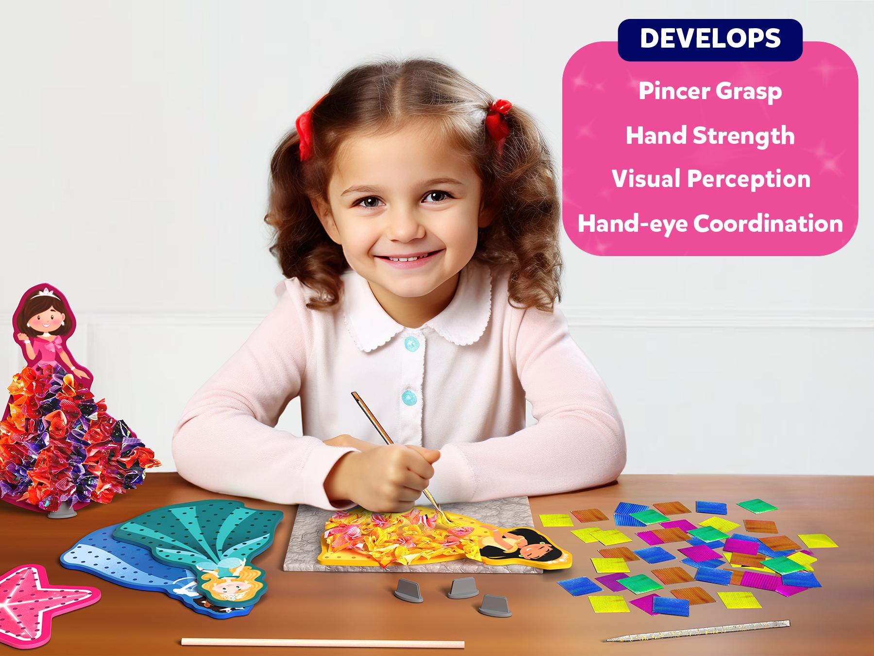 Poke in Art - Skillmatics Art & Craft Activity, Mess-free Art for Kids, DIY kit, Gifts for Girls & Boys Ages 4 to 9 Creative Play Artistic