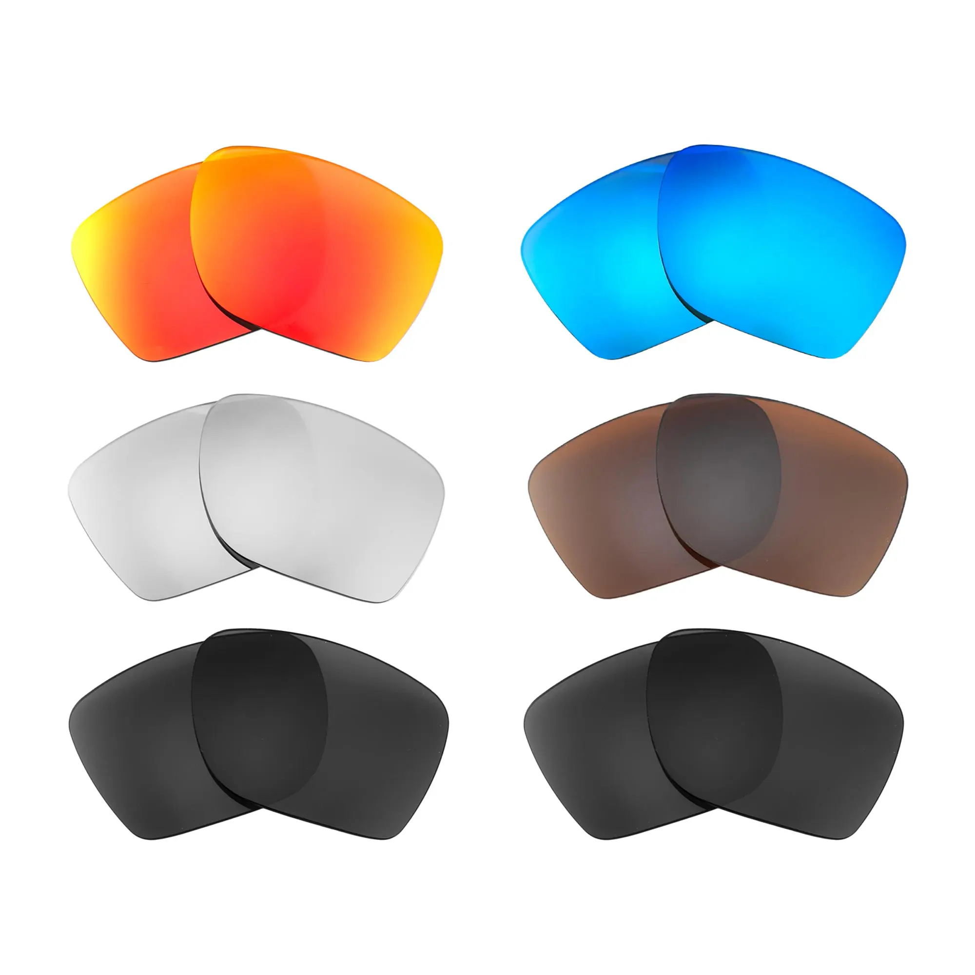 Walleva Replacement Lenses for Oakley Sylas (60mm)
