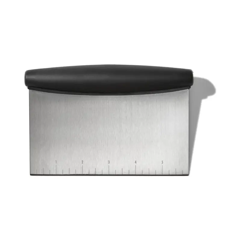 Good Grips Bench Scraper & Chopper, 1 Count, Stainless Steel