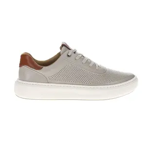 Johnston & Murphy Mens Anders Perforated U-Throat Lace Up Sneakers Shoes Casual - Grey