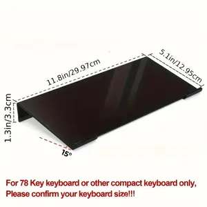 Acrylic Keyboard Stand for Mini Computer Smartphone Tablet, No Assembly Required, Durable Plastic Desktop Riser, Space Saving Design, Desk Accessories, Desktop Accessory
