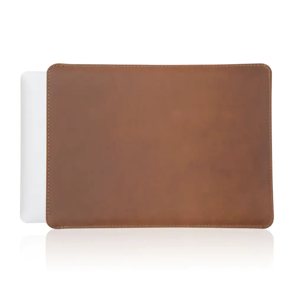 Leather Macbook Sleeve Saddle Brown