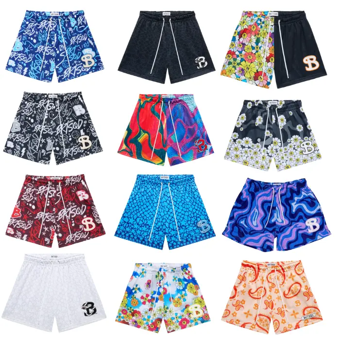 BucketSquad BKTSQD Mesh Shorts for Men & Women | Basketball Shorts | Breathable Athletic Gym Workout Shorts | Unisex Streetwear Sports Activewear with Pockets