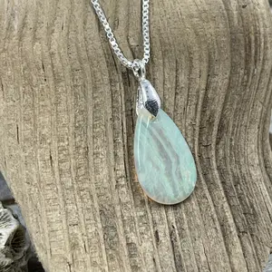 2 CT Australian Mintabie Opal Necklace