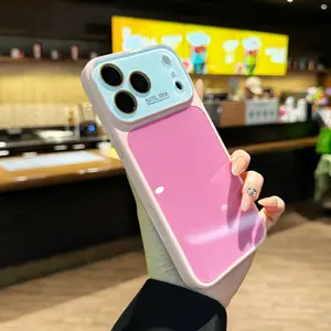 Summer Vibe Dopamine Color Block Phone Case for iPhone 17/16/15/14/13 Pro Max – Soft Touch Minimal Aesthetic Shockproof Cover, Cute Multi-Color Everyday Protective Case 985