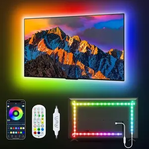 TV LED Backlight Lights - 9.8FT Color Changing Light Strip for 32-45 Inch TV - Bluetooth APP Control for Bedroomm