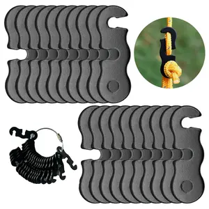 20pcs Aluminum Alloy Tent Rope Tensioner, S-Shaped Wind Rope Buckles, Metal Guyline Cord Adjuster, Tent Rope Adjusters, Non-slip Rope Adjuster, Parachute Buckles, Windproof Rope Fixed Clip, Outdoor Camping Tents Accessories, Suitable for Camping fathersda